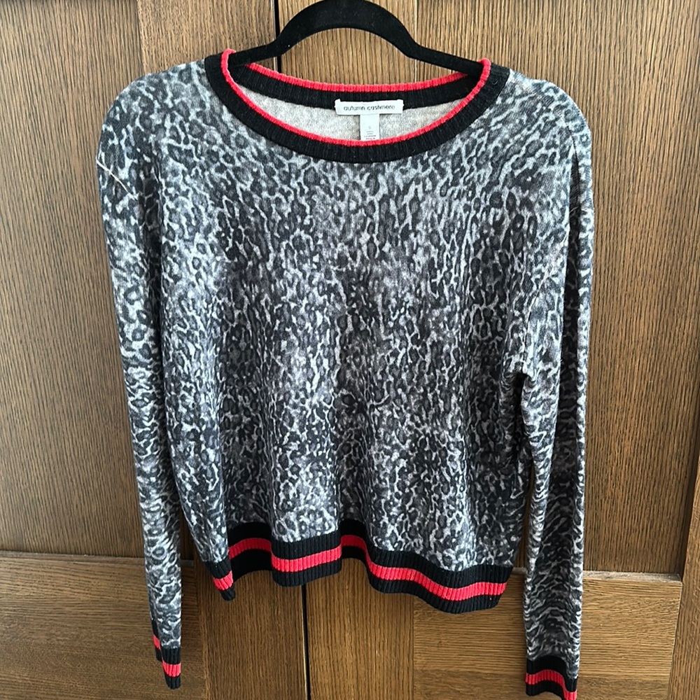 Autumn Cashmere Leopard Sweater
